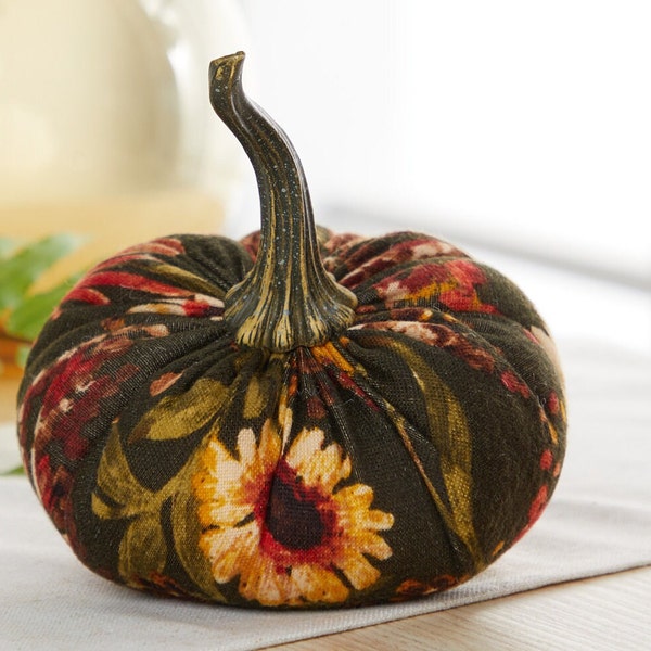 Großer Stoff Kürbis Herbst Blumenstrick, rustikale Tischdekoration, Tischdekoration, moderne Bauernhausumhang Dekoration, gemütliche Dekoration, meistverkaufte Artikel
