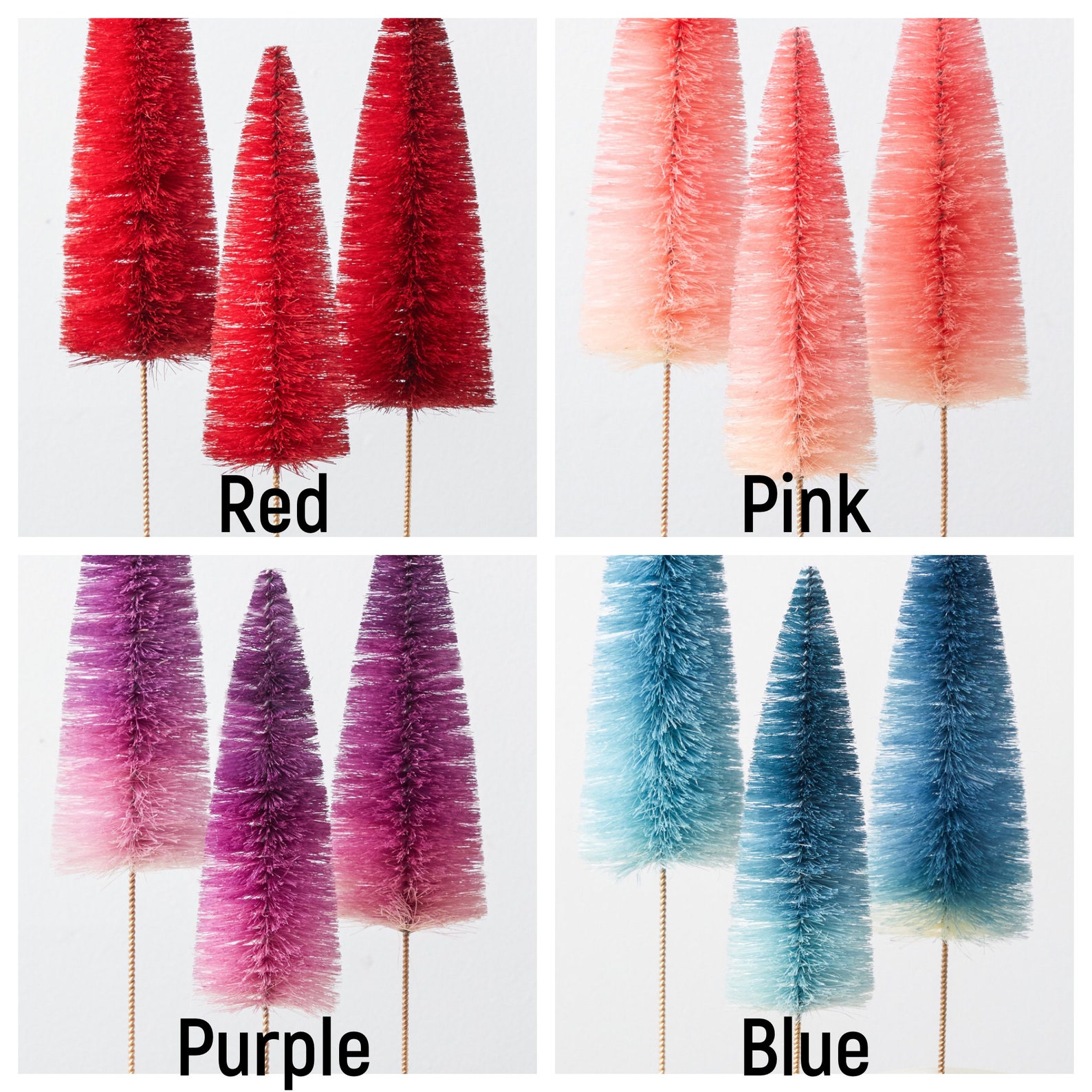 WHOLESALE Bottle Brush Trees Order Minimum 6 Sets Handdyed Etsy