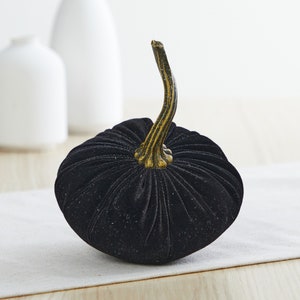 Small Velvet Pumpkins set of 3, barn wedding centerpiece, modern rustic wedding decor, mantle decor, autumn decor, best selling item image 7