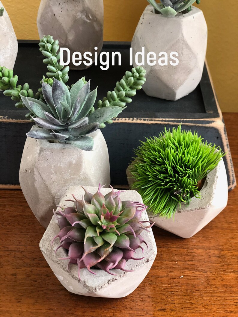 Craft Supplies DIY Terrarium Plants Spring Decor Artificial Small Succulent Mini Greenery Sedum Pick Brown 5 Faux Succulents Wreath