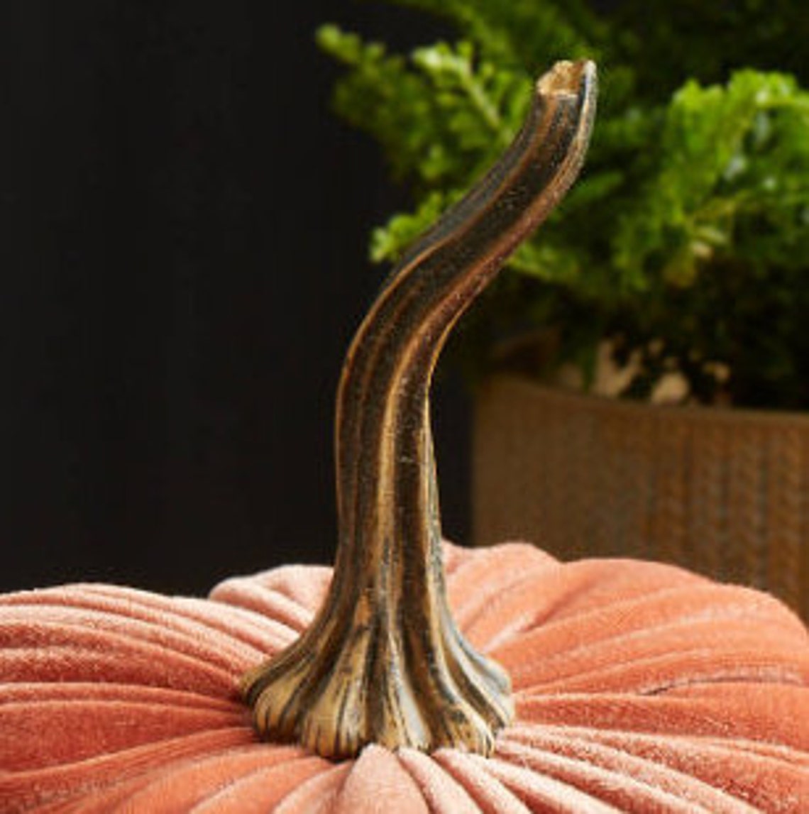 Faux Pumpkin Stems set of 3 Large DIY Velvet Pumpkins DIY Etsy