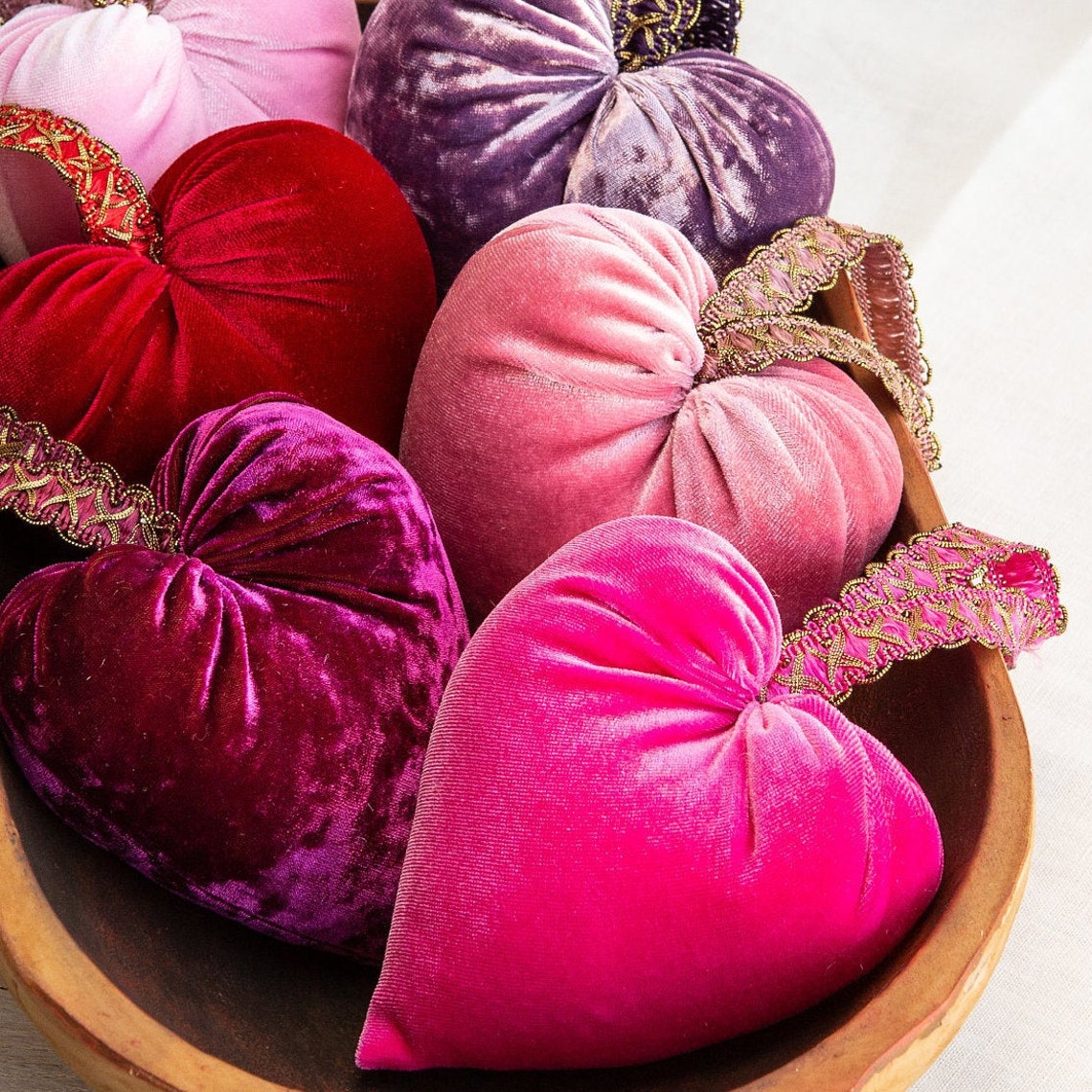 Velvet Heart Available in 12 Colors Handmade Mother's Etsy