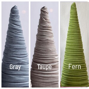 Fabric Multicolor Cone Tree with Pompoms main image 0
