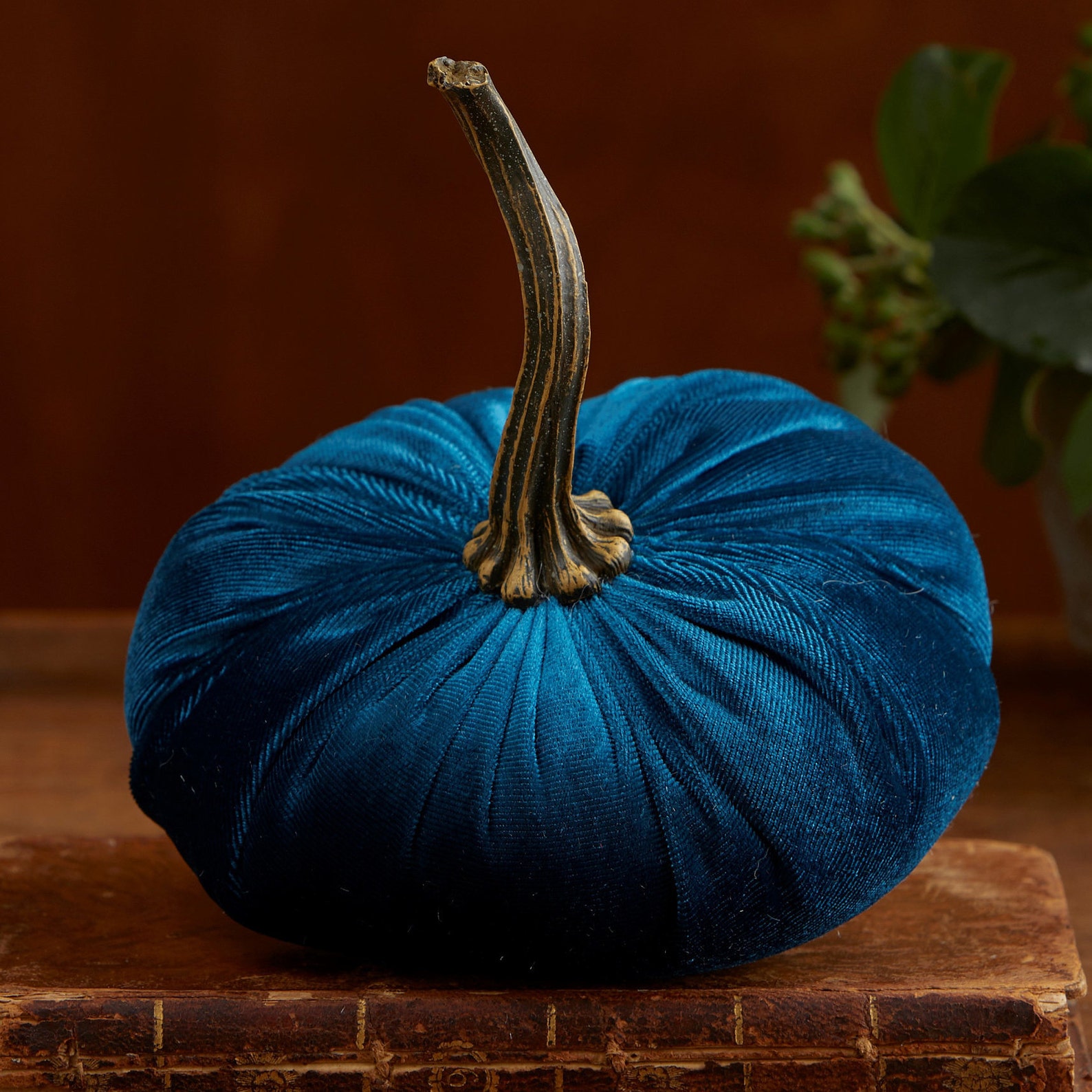 Small Velvet Pumpkins Set of 3 Home Decor Trends Wedding Etsy