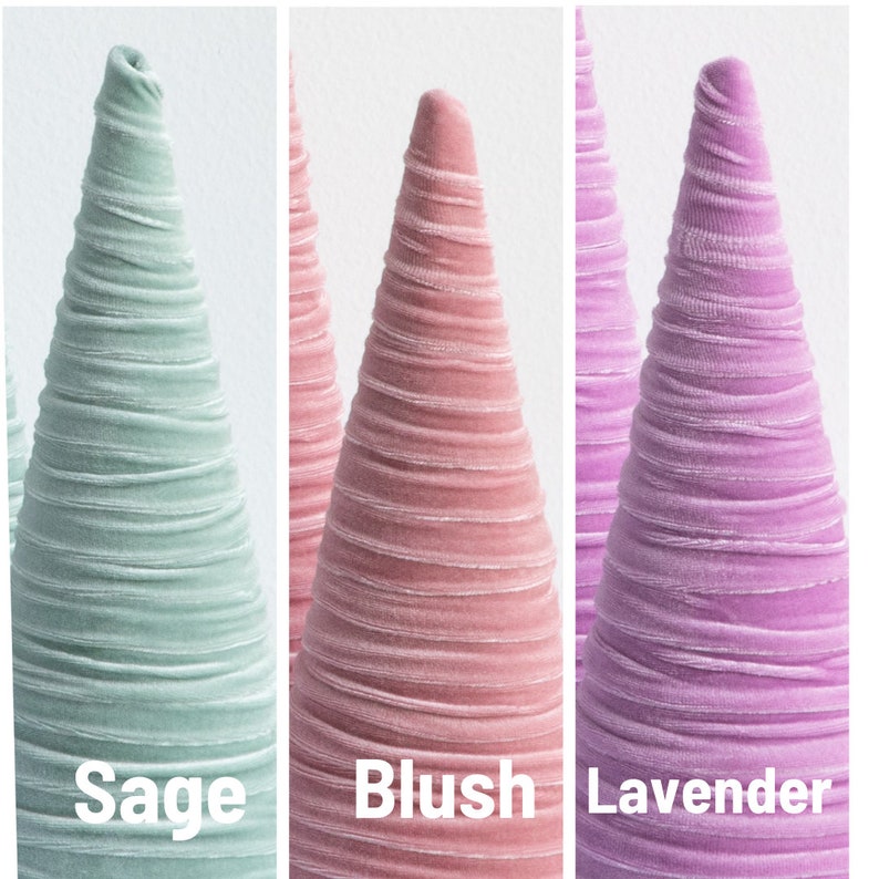 EXTRA LARGE Single Velvet or Fabric Cones 23 rustic wedding centerpiece, modern farmhouse decor, best selling item image 7