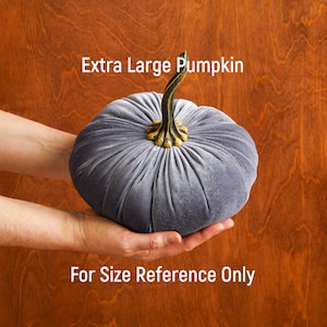 Extra Large Velvet Pumpkin Harvest home decor trend Fall image 9