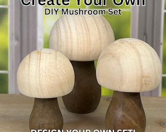 Paddenstoelen DIY, maak je eigen paddenstoelen, Woodland Art Decor, Painting Kit, doe-het-zelf, knutselactiviteit, alle leeftijden, kindvriendelijk