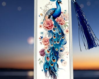 Handmade Image Bookmark Laminating with Tassel for Reading Book