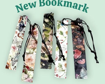 5pcs Handmade Leather String with Bookmarks for Reading Book