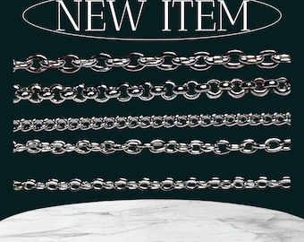 These are stainless steel chain bracelet in various styles and thicknesses,2.8mm / Length 5" to 8"