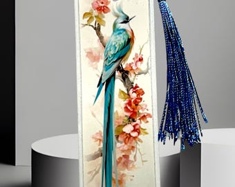 Handmade Image Bookmark Laminating with Tassel for Reading Book