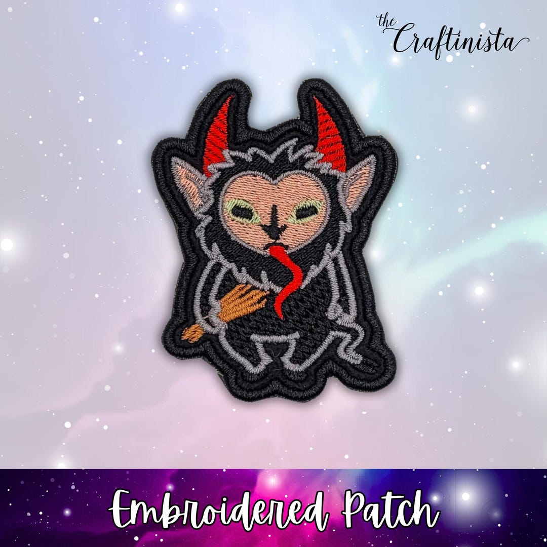 Krampus Patch, Krampus Badge, Cryptid Patch, Funny Patch, Geeky Patch ...