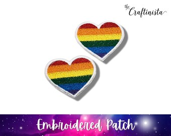 Pride Heart Patch, Pride Patch, Rainbow Heart Patch, LGTBQ Gift, Pride Rainbow Patch, Gay Gifts, Gay Pride Gift, Gay Pride Patch, Pride Gift