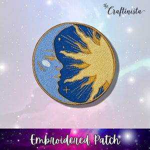 Sun Moon Applique Embroidered Patches For Clothing Sticker - Temu