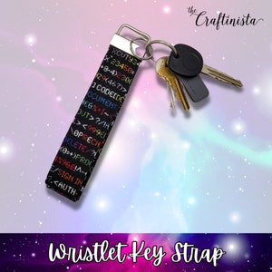 Coding Wristlet Key Fob, Wristlet keychain, Keychain Fob, Wristlet for Keys, Hands Free Keychain, Key Wristlet, Computer Theme Gift
