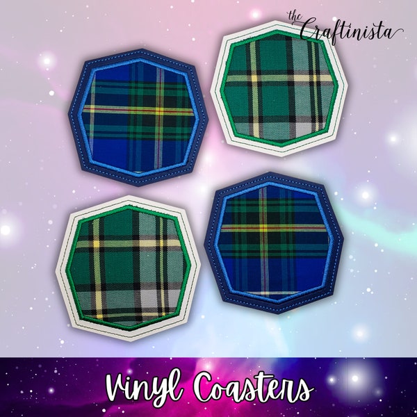 Sous-verres de tartan de la Nouvelle-Écosse, sous-verres de tartan du Cap-Breton, cadeau de la Nouvelle-Écosse, cadeau du Cap-Breton, tartan de la N.-É., tartan de la CB, cadeau des Maritimes, cadeau de la N.-É.