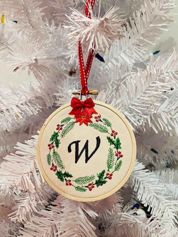 Christmas Wreath With Initial 