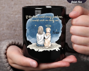 Golden Labrador Memorial Mug: Personalized Dog Loss Remembrance Gift