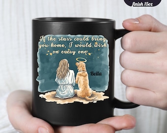 Golden Labrador Memorial Mug: Personalized Dog Loss Remembrance Gift
