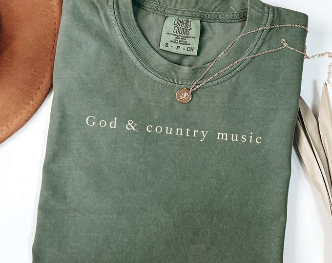 God & country music Shirt, Western Shirt, Country Music Shirt, Cowboy Shirt, Religious Shirt, Christian Shirt