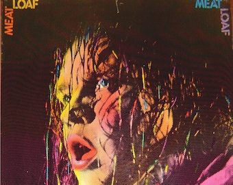 MEATLOAF-Vintage 1970s Poster-HUGE 40 X 60 inches from Sweden-Colorful classic 1970s rock n roll wall art-Rocky Horror/Bat Out Of Hell