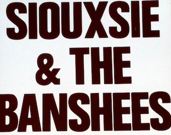 1980s SIOUXIE & THE BANSHEES boxing style Concert poster-15X22 inches-New Old Stock-Punk/Goth/New Romantic Los Angeles concert poster