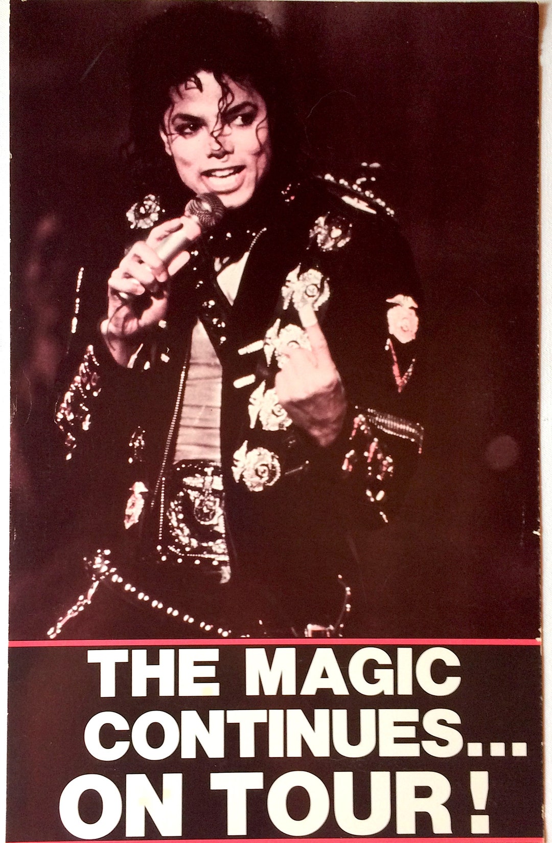 Michael Jackson Vintage 1980s 'magic Continues-on Tour' Concert