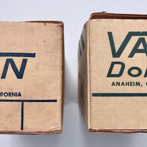 Vans Shoes-2x vintage 1970s empty Vans+Van Doren Shoe boxes. From original California Vans shop! Boxes only-Blue & White 12X5X4 inches