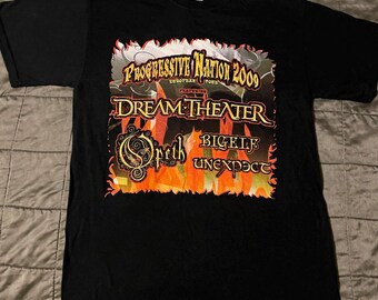 Progressive Nation 2009 Tour T-Shirt: Dream Theater, Opeth, Bigelf, Unexpect (Europe Only)