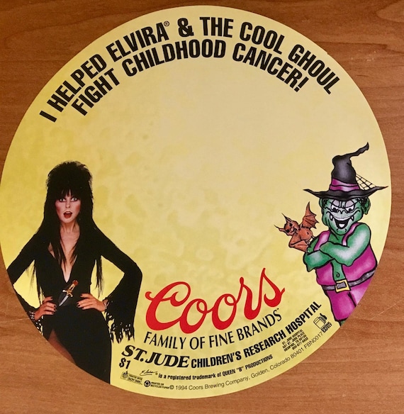Elvira-mistress of the Dark-rare 1994 Coors Beer Halloween Display