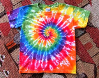 Adult Size Rainbow Swirl Tie Dye T-shirt - Made To Order -  S, M, L, XL, 2XL