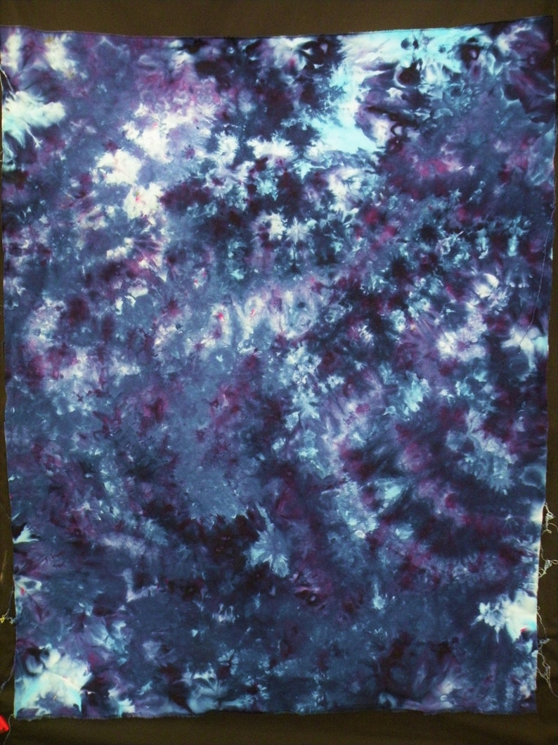 Blueberry 1 Yard Hand Dyed Fabric Ice Dyed Kona Quilting Cotton