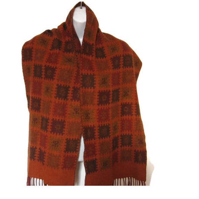 Orange Printed Scarves main image 1