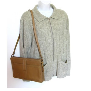 Sac à main en cuir Camel vintage des années 90 - sac à bandoulière femme - PETIT sac à main HIPSTER - cadeau pour ami
