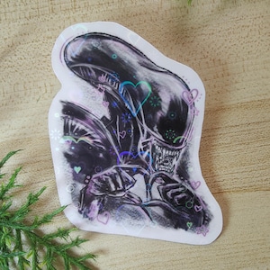 Leuke buitenaardse sticker