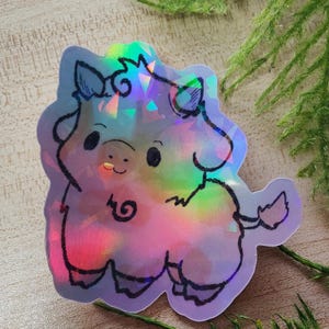 Leuke sticker ruimtekoe