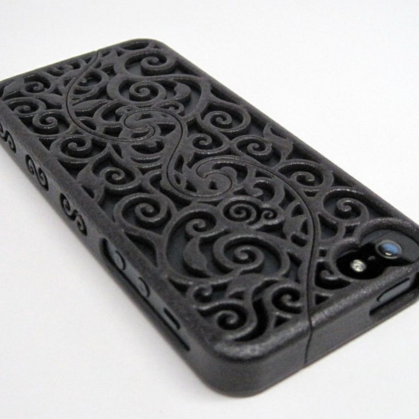MADE-TO-ORDER (4-6 weeks) iPhone 5 Designer Victorian Filigree Swirl Puzzle Case (in 3D printed Nylon) - 5 color options