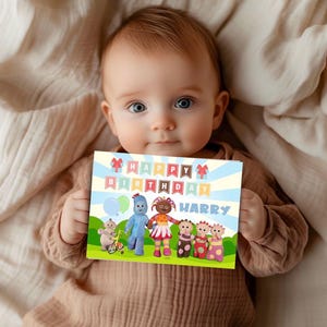 Gepersonaliseerd In the Night Garden-verjaardagskaart