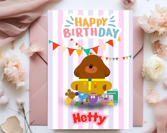 Personalised Hey Duggie Birthday Card