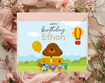 Personalised Hey Duggie Birthday Card