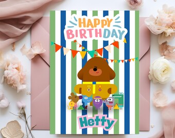 Personalised Hey Duggie Birthday Card