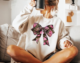 Deer Hunt Camo Coquette Bow PNG, Pink Camo Png, Girls Camo Bow Png Shirt, Hunting Sublimation, Coquette Bow Png, Camo Girly Design