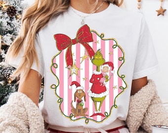 Retro Mean Green Christmas Character PNG, Funny Holiday Movie Clipart, Vintage Comedy Sublimation Design Download