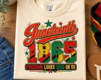 1865 Juneteenth PNG, Black Culture Shirt Design, Africa Collage