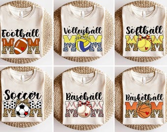 Funny Sports Mama PNG, Game Day Mom Sublimation Bundle, Football, Softball, Basketball, Baseball, Soccer, Volleyball Design Png