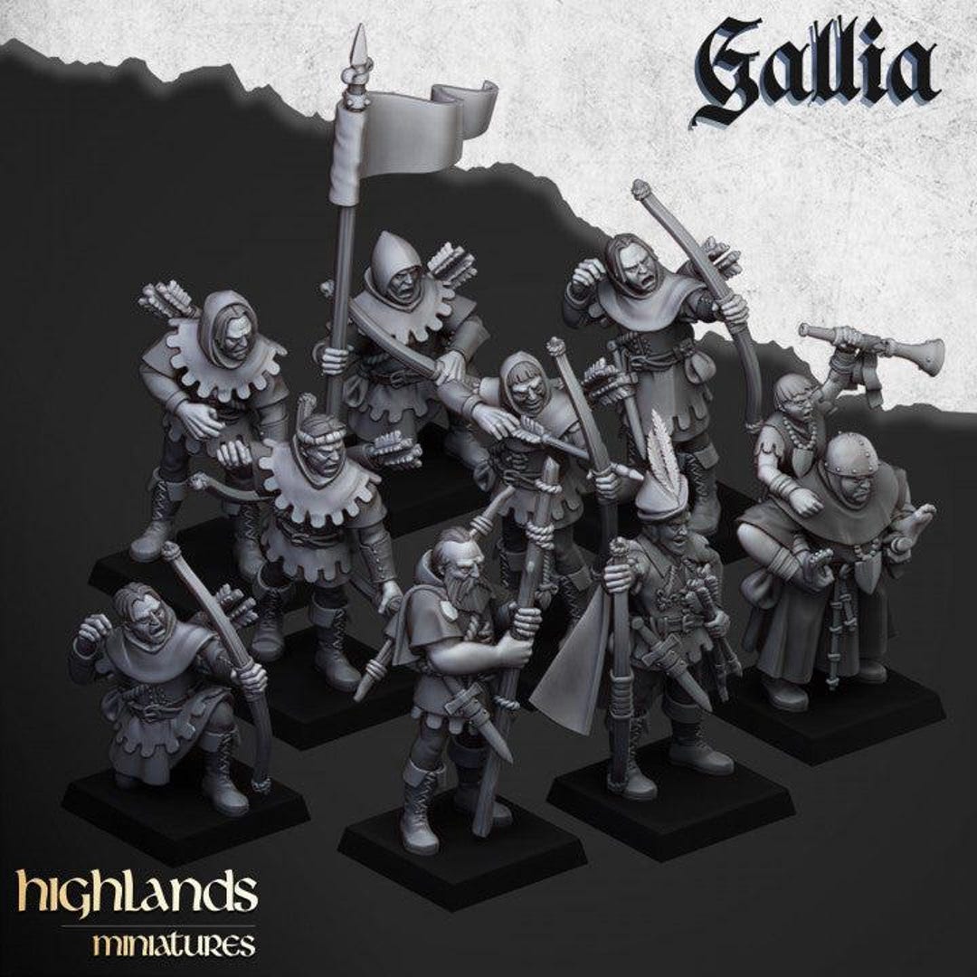 Robin Hood And The Sherwood Archers 32mm 3D Printed Tabletop robin-hood-and-the-sherwood-archers-32mm-3d-printed-tabletop