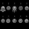 Primal Hounds Decorations | 32mm 3D Printed Tabletop Bits | Greytide Studio product logo