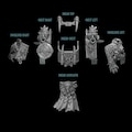 Primal Hounds Dread Bits | 32mm 3D Printed Tabletop Bits | Greytide Studio product logo