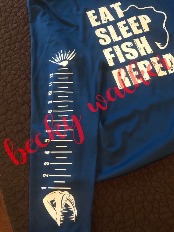 Download Svg And Dxf Deep Sea Eat Fish Sleep Repeat With Ruler Etsy