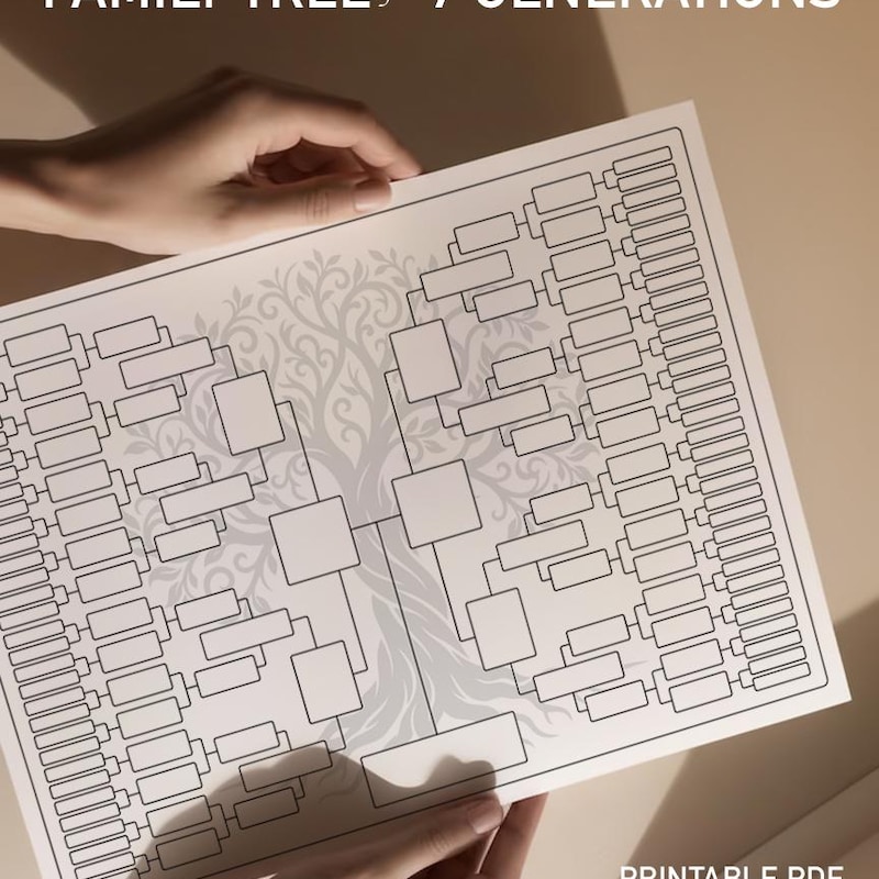A4 Family Tree Template - Etsy UK
